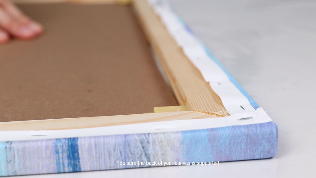 Resin Your Home Wall Decor: Stretched canvases should be reinforced