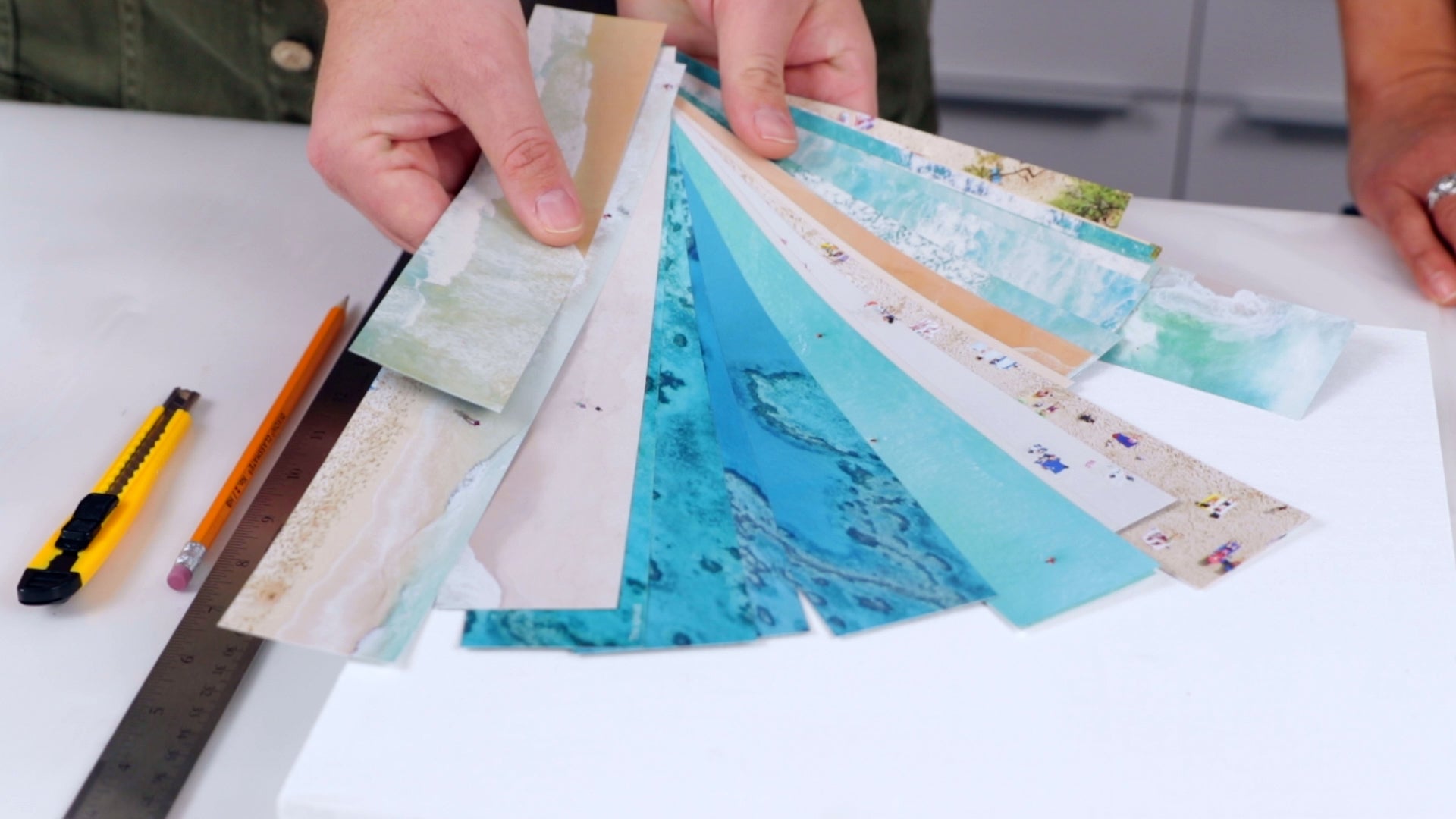 how to resin a paper collage: source out high quality paper from high end magazines or coffee table books