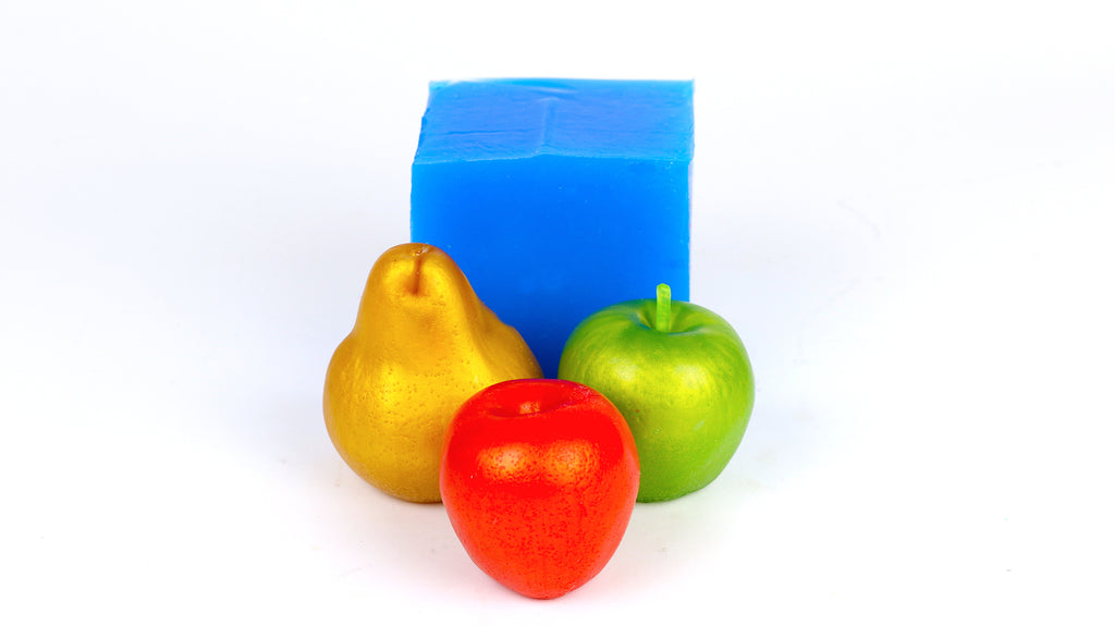 Mold Making Material: piece of fruit and making their own colorful copy