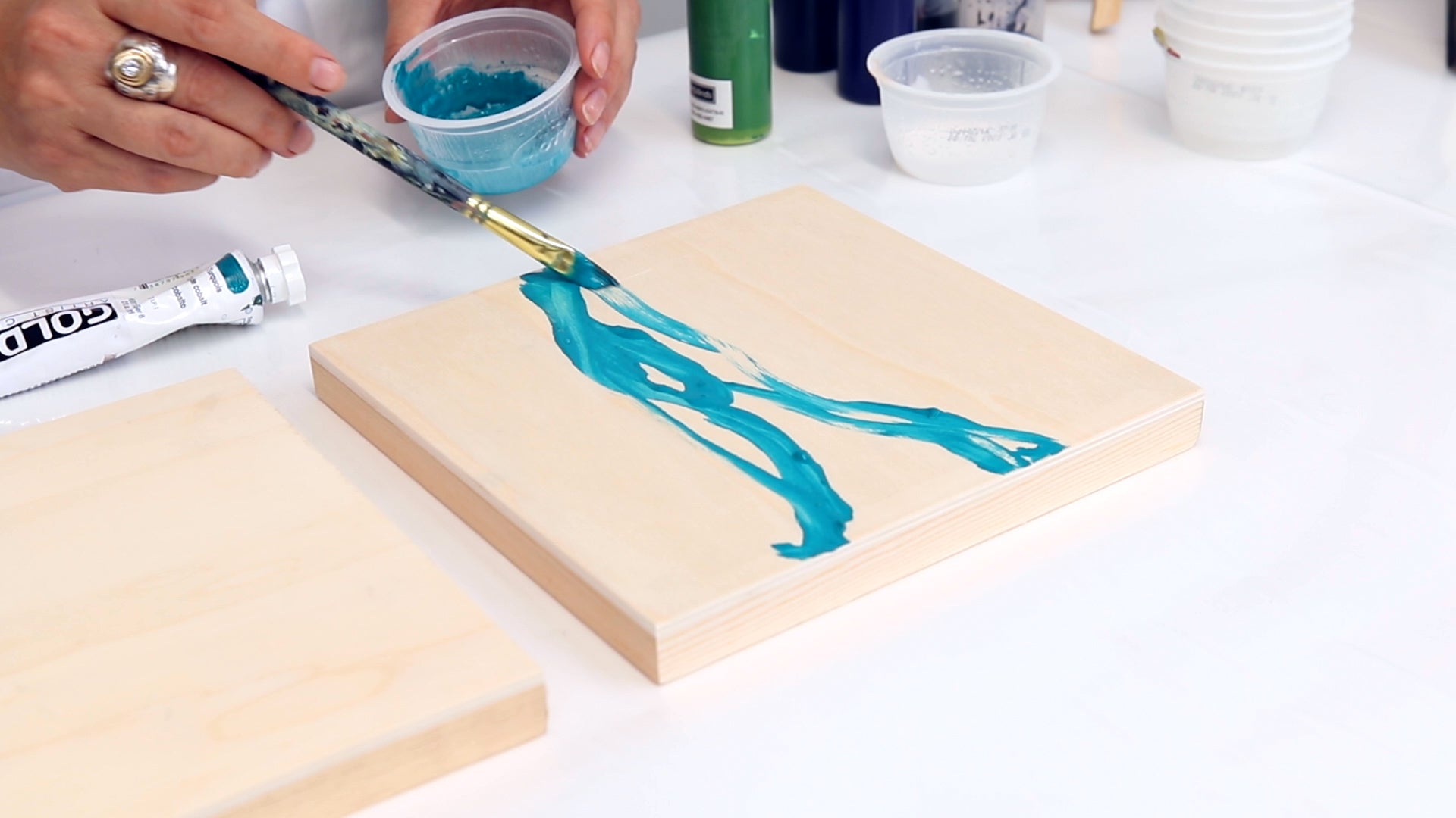 how to paint an abstract mixed media painting