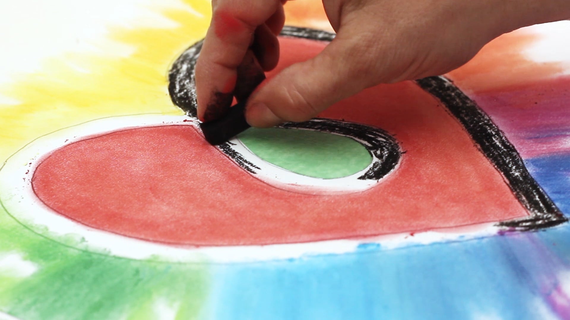 Resin Chalk Pastel - Complete your chalk pastel piece on paper sized to fit the panel
