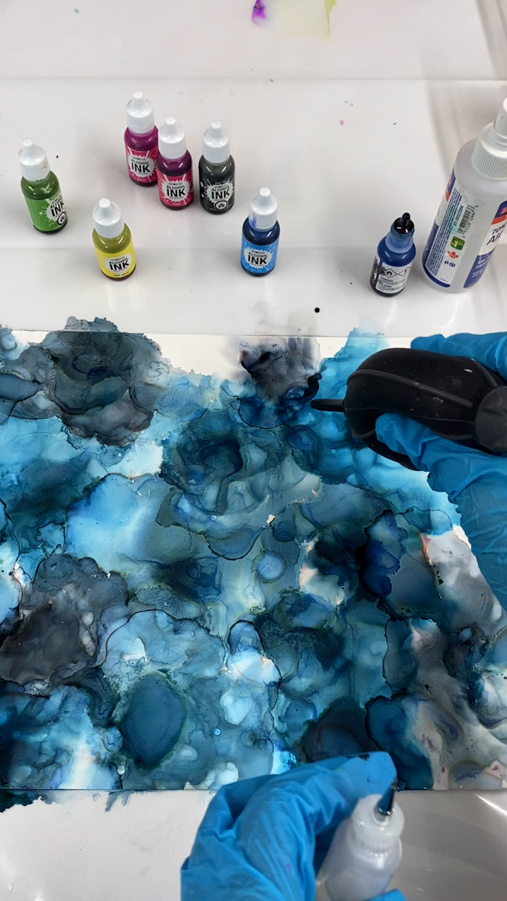 how to make an alcohol ink painting on yupo paper
