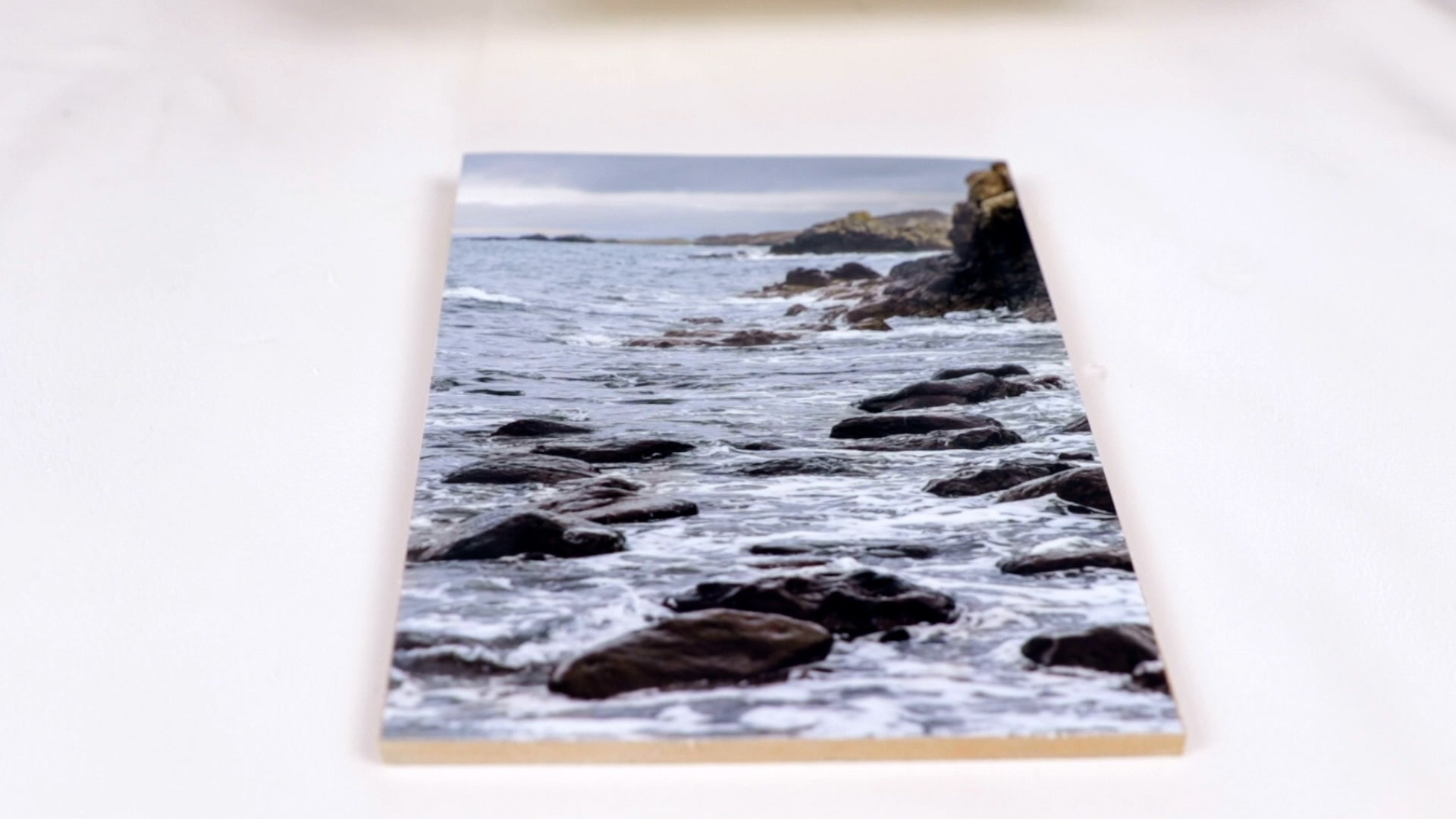 apply leftover resin to a mounted print