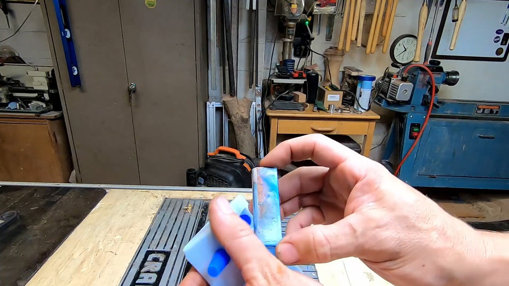 Make A Custom Resin Pen - resin block from the mold