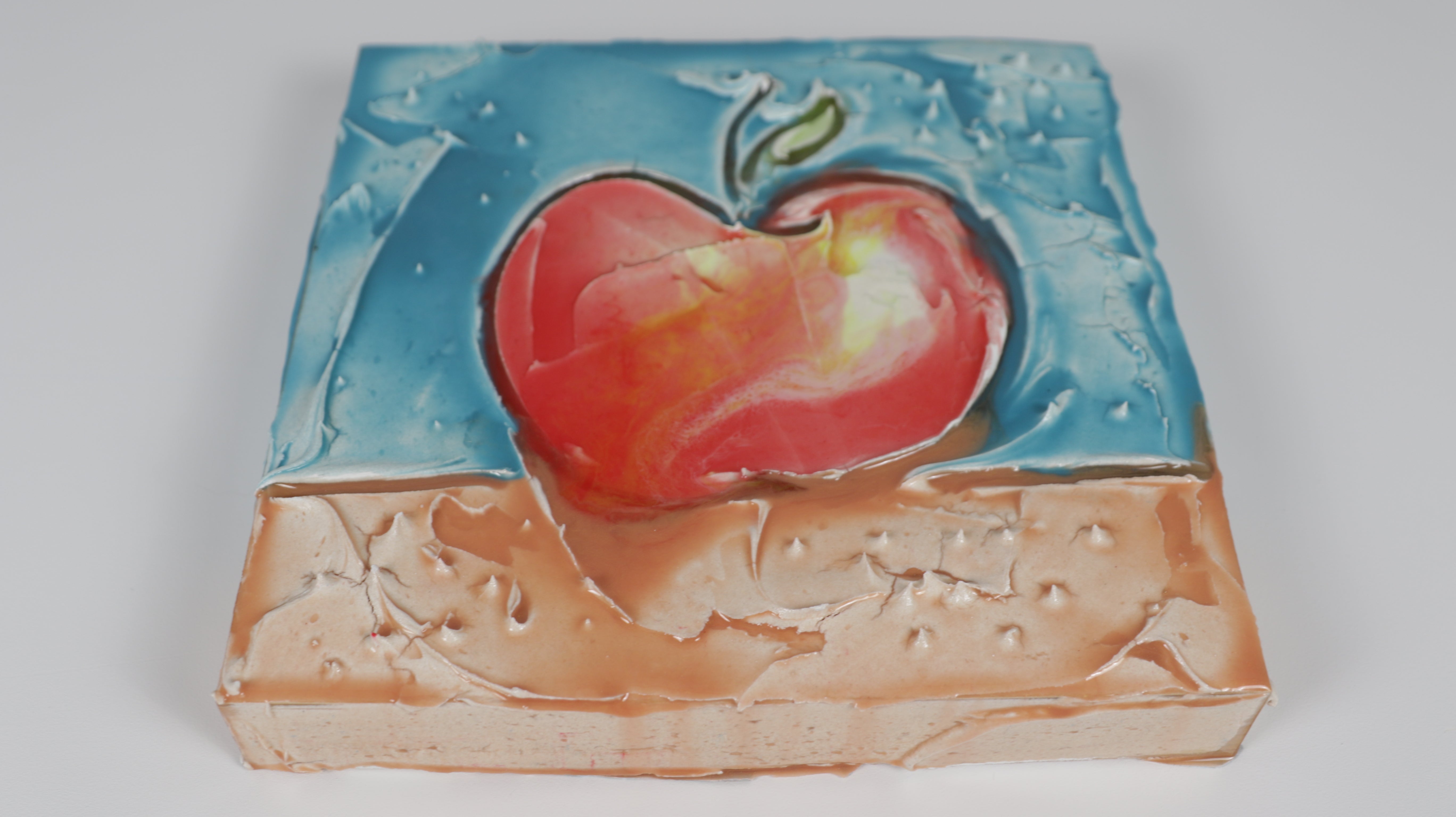 Plaster resin art made with tinted resin