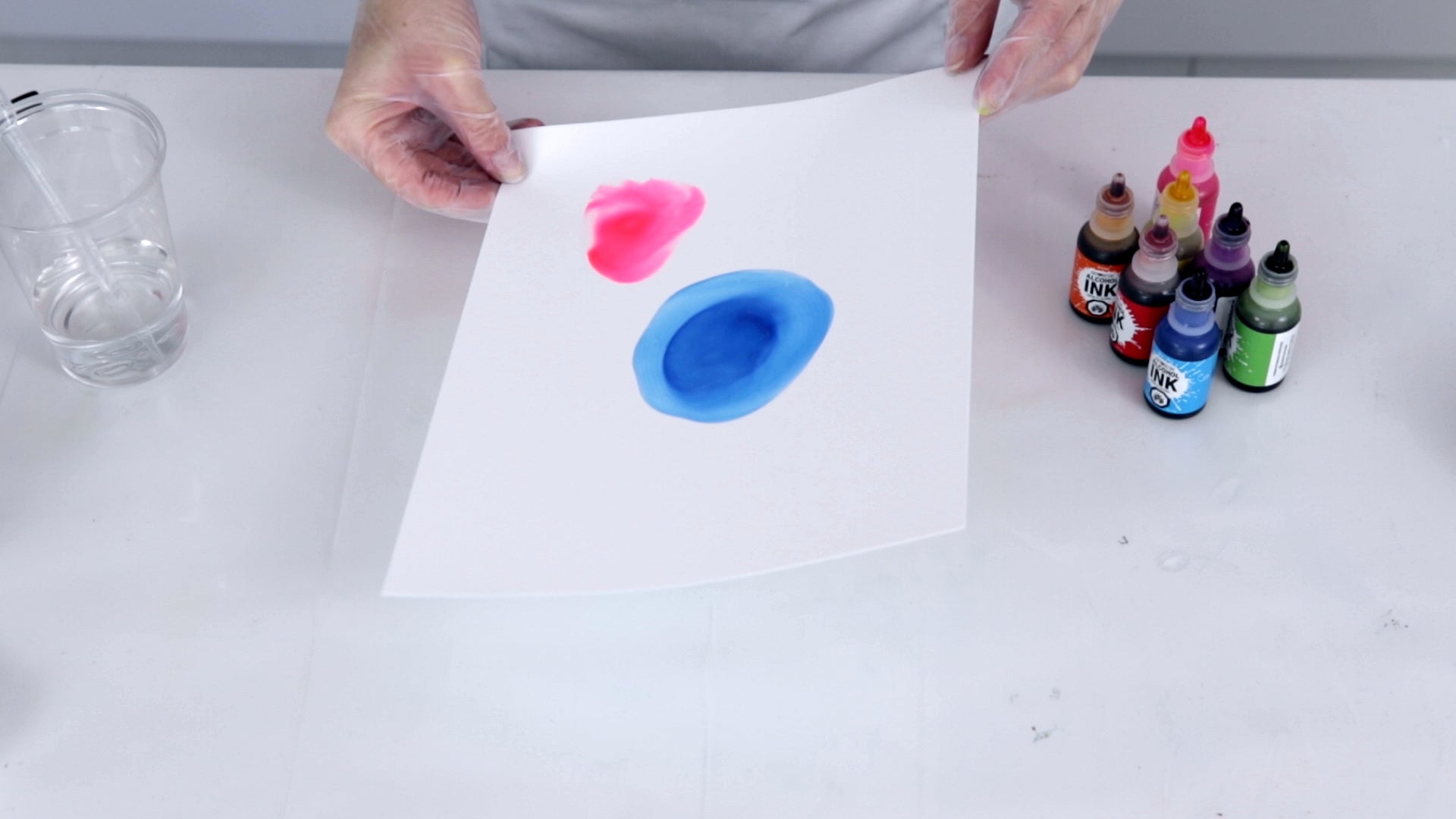 how to apply alcohol ink to yupo paper