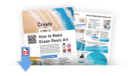 artresin ocean resin art how to