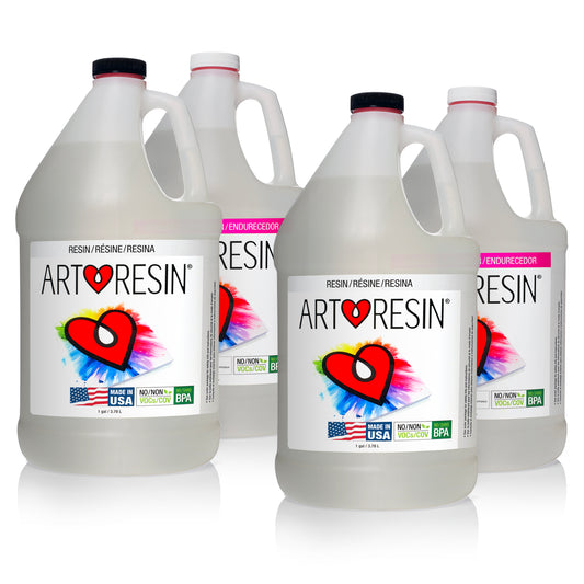 SmartArt Epoxy Resin 1 Gallon Kit, Easy to Use, Crystal Clear, Super  Glossy, Durable, UV Resistant