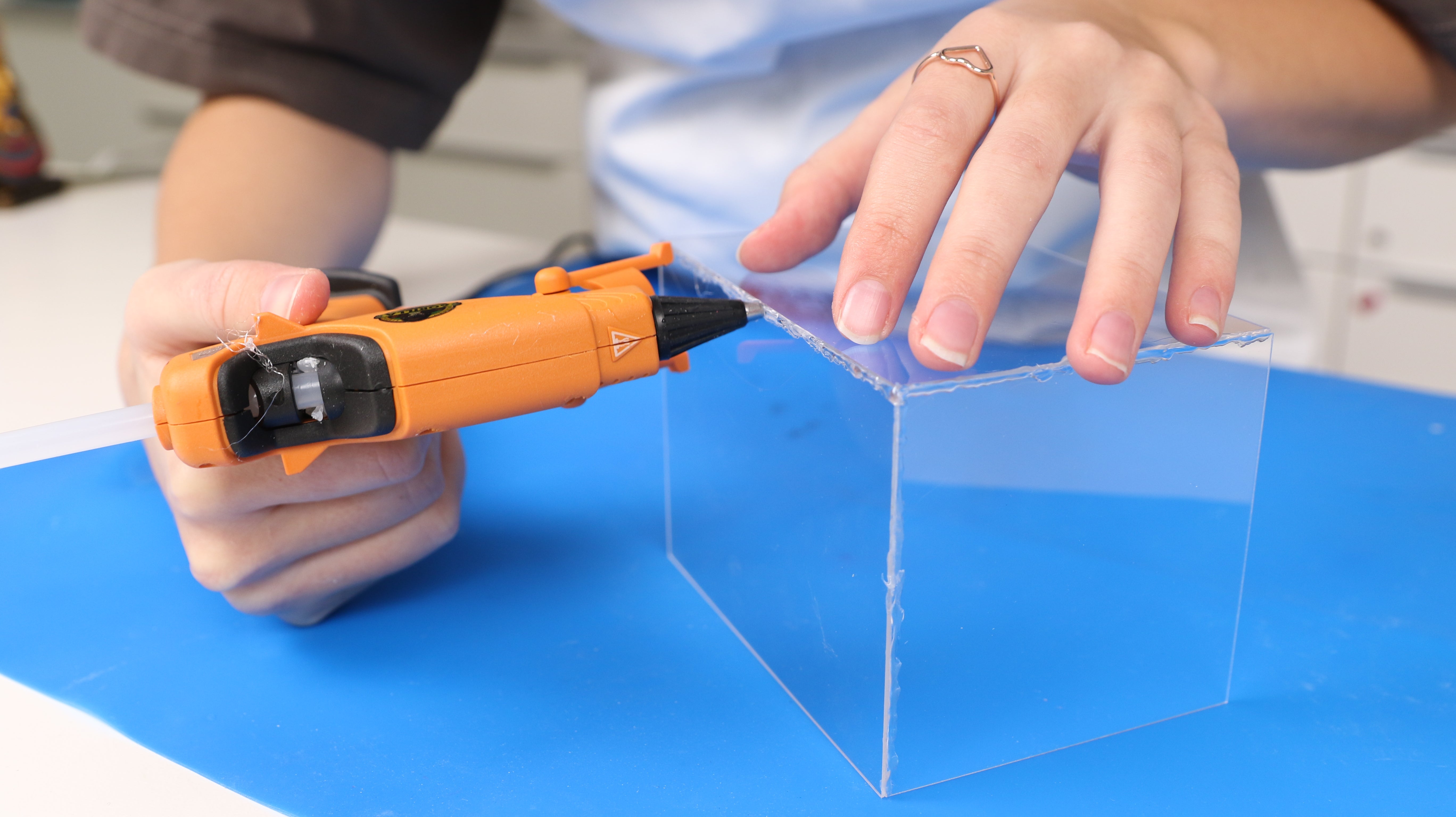 Build A Box For Mold Making - Ensure that the glue is thoroughly applied along the seams