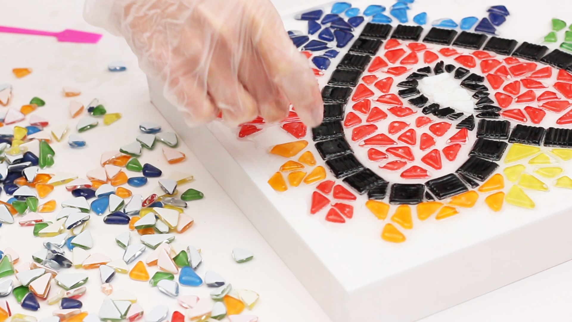Resin Mosaic - mosaic is complete and all of your tiles
