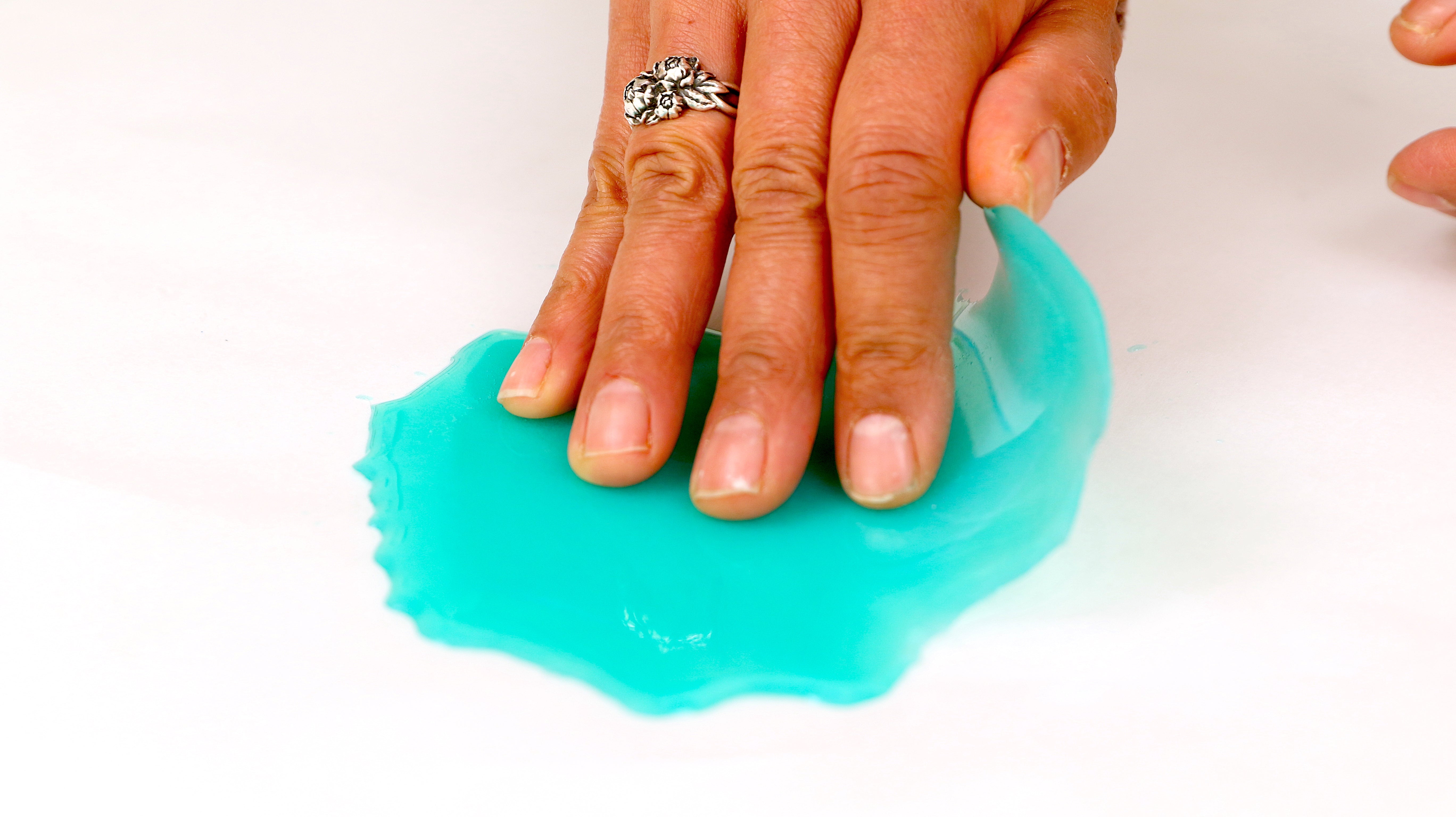 peel off cured resin skin while still flexible