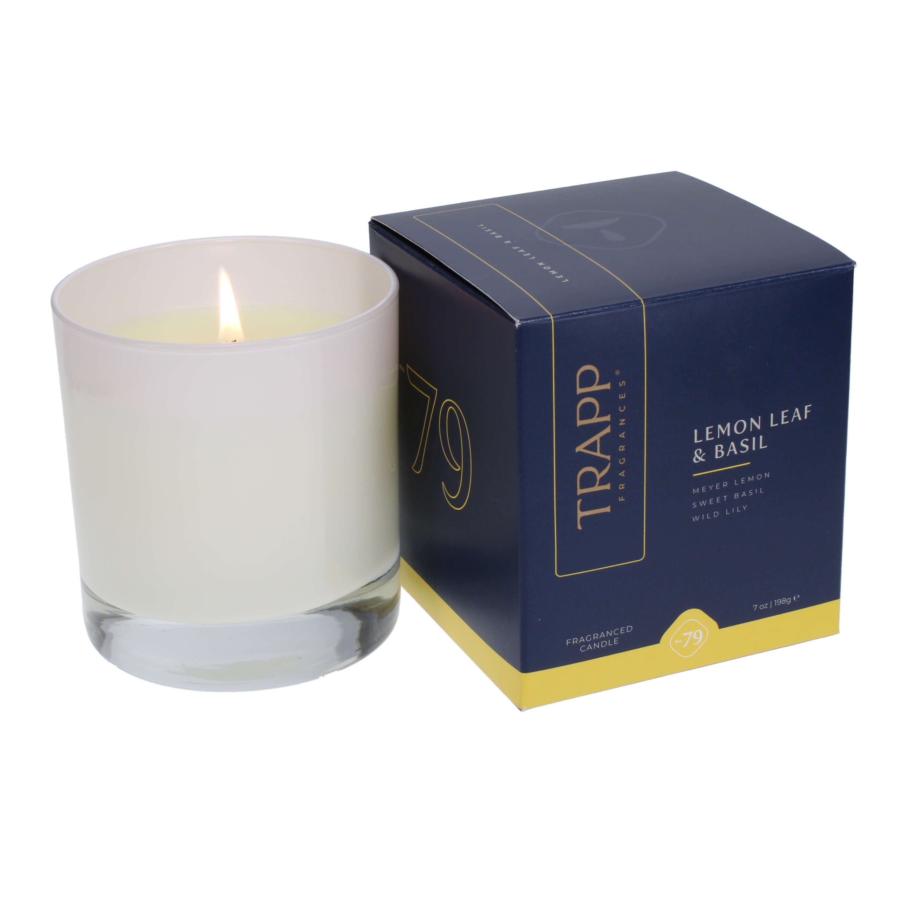 No. 79 Lemon Leaf & Basil 7 oz. Candle in Signature Box