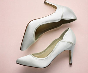 satin court shoe