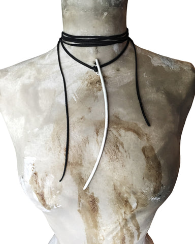 SPIRE on LEATHER CHOKER