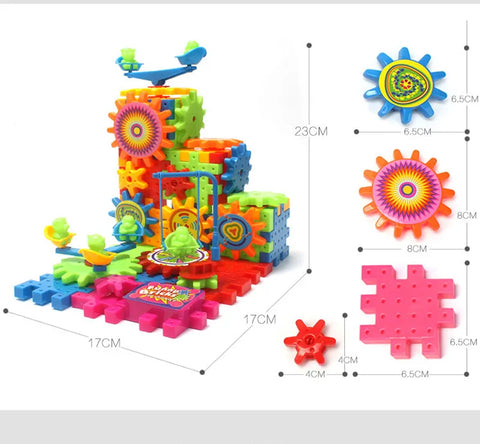 Jeu de construction à engrenage