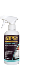 Stain Proof Daily Stone and Counter Cleaner, the best counter cleaner for natural stone, marble, granite, travertine, limestone, polished concrete, and other resiliant surfaces like laminate, and stainless steal. A fast, efficient, safe cleaning spray for all surfaces in your home, with a small amount of surface sealer to keep them shiny and protected. Available across canada at stonesealer canada and stonesealer.ca