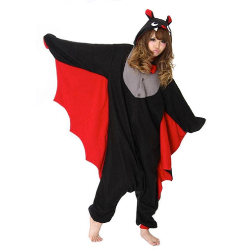Kuromi Sanrio Cosplay Costume Pajamas Fleece Kigurumi SAZAC Halloween whole  body