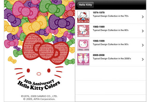 35th Anniversary Hello Kitty Colors