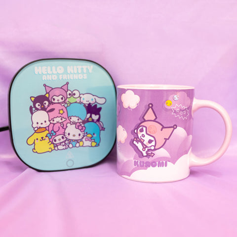 Hello Kitty Kuromi Coffee Mug Warmer Set - Uncanny Brands