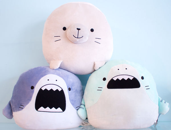 round shark plush