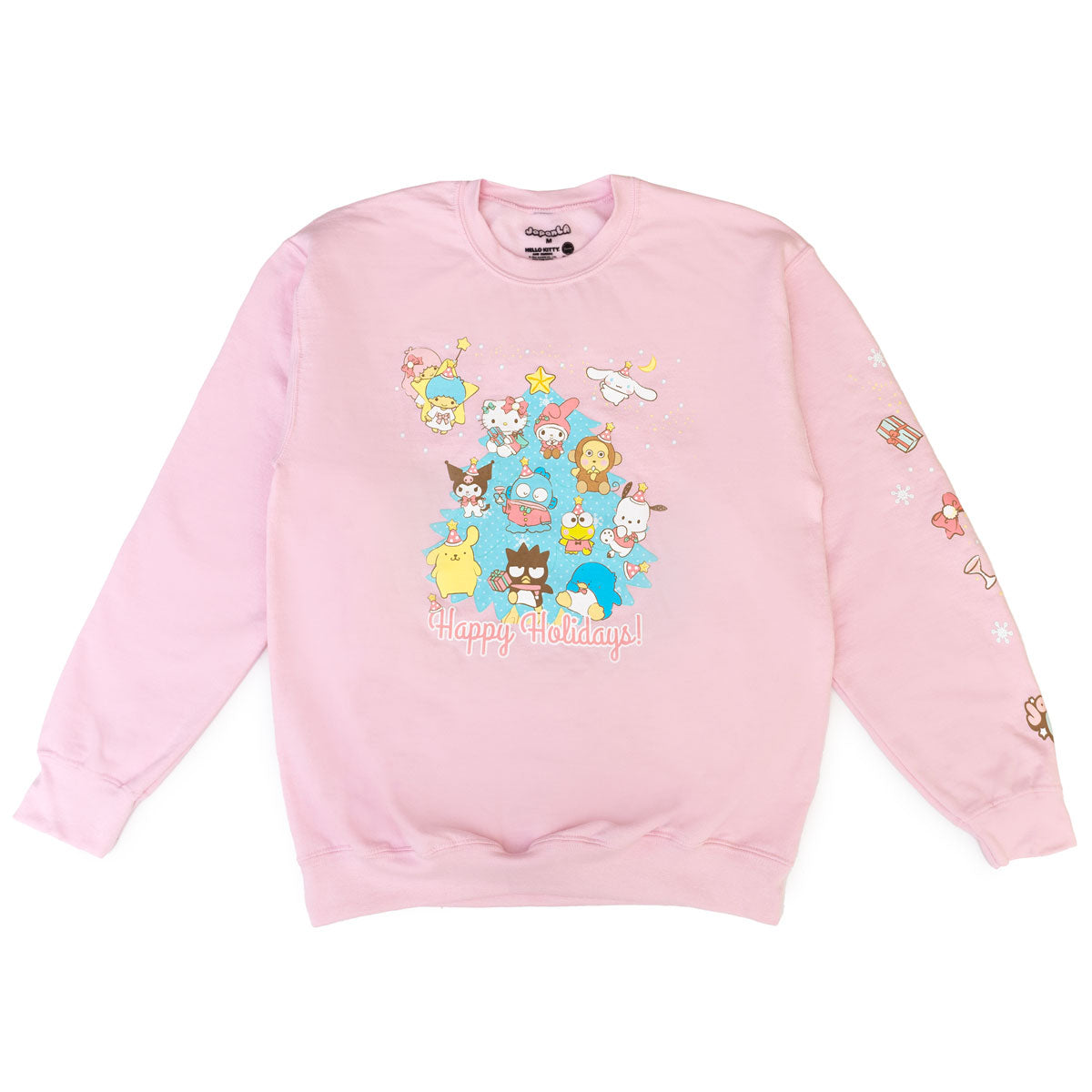 Hello and JapanLA Pink Holiday Sweatshirt