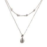 Sterling Silver Shell Layered Necklace