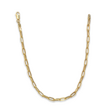 Paperclip Chain Long Link Anklet 9.25”