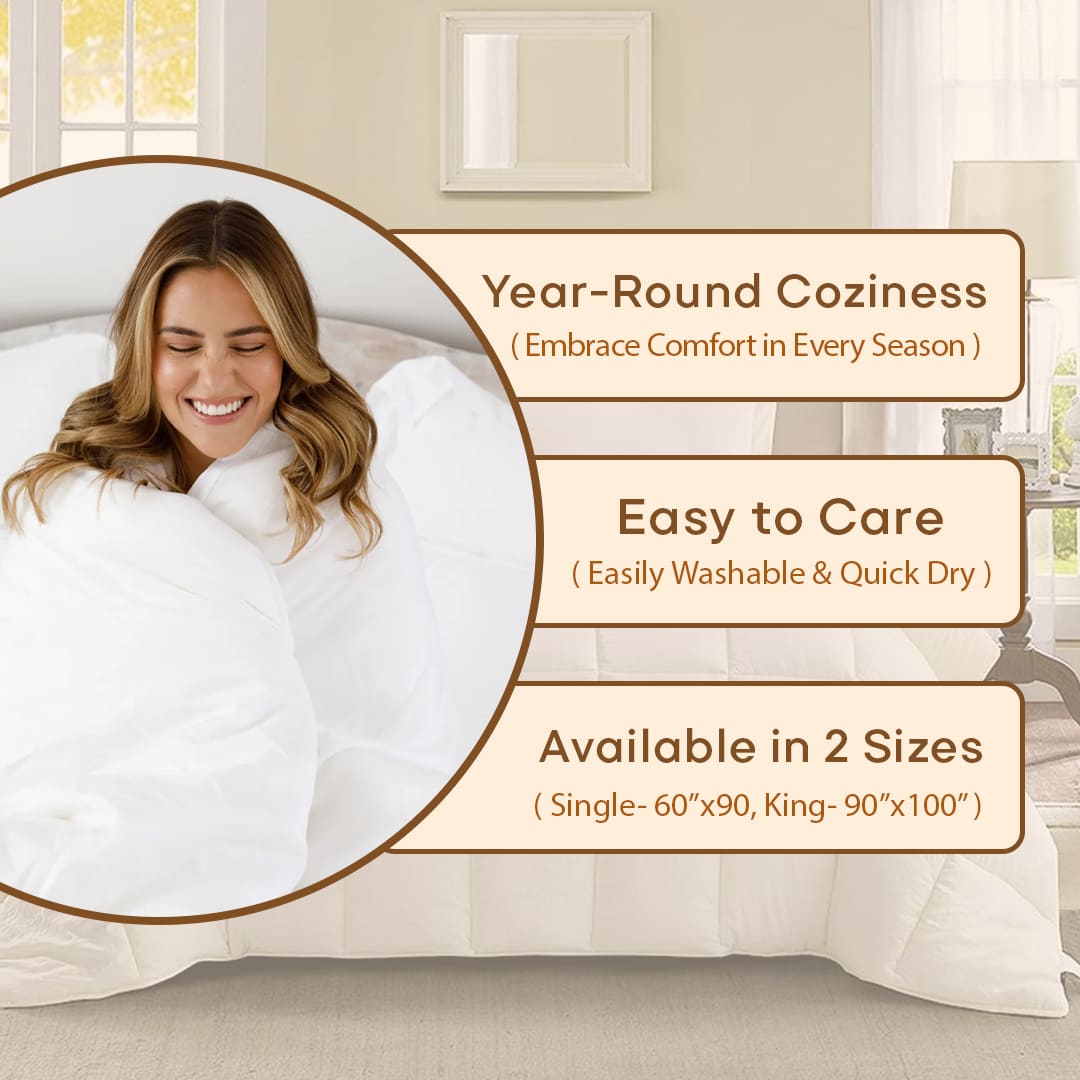 Aero Comfort Microfiber Comforter – Comforto Bedding