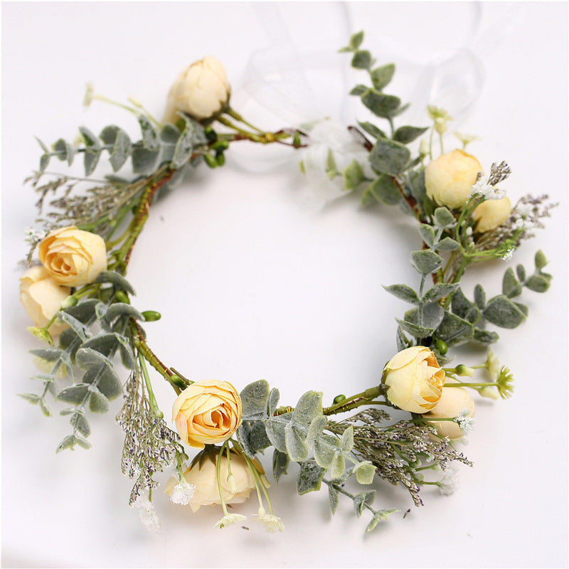 yellow flower crown