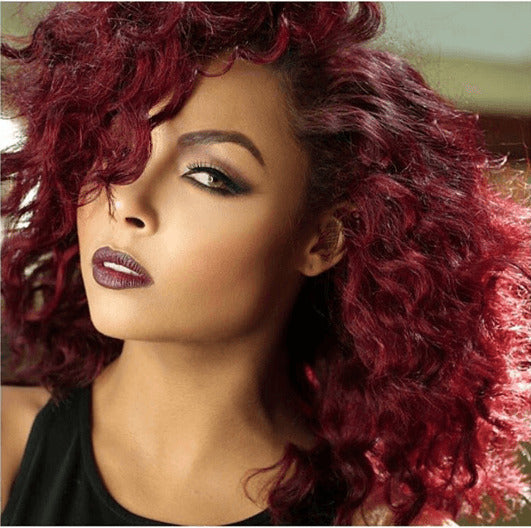 red hair on black women