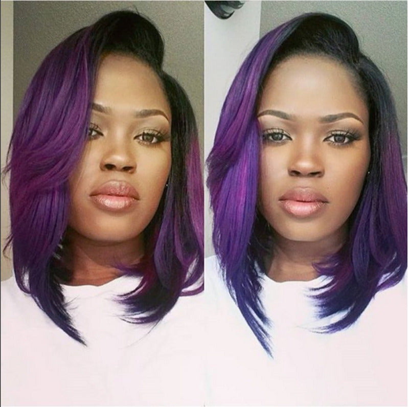 peakmill asymmetrical bob purple