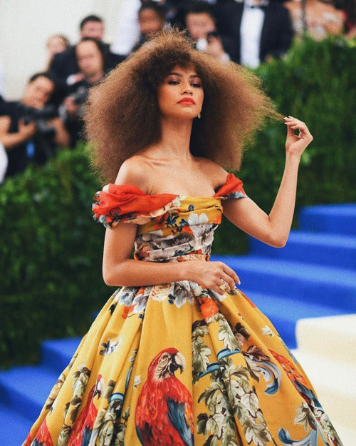 @zendaya with a blown out 'fro