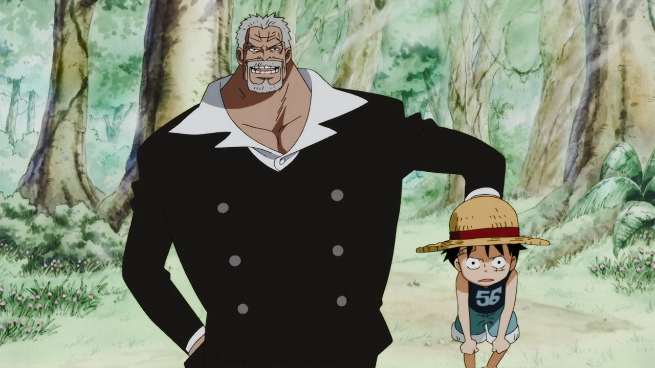 garp grandpa luffy one piece