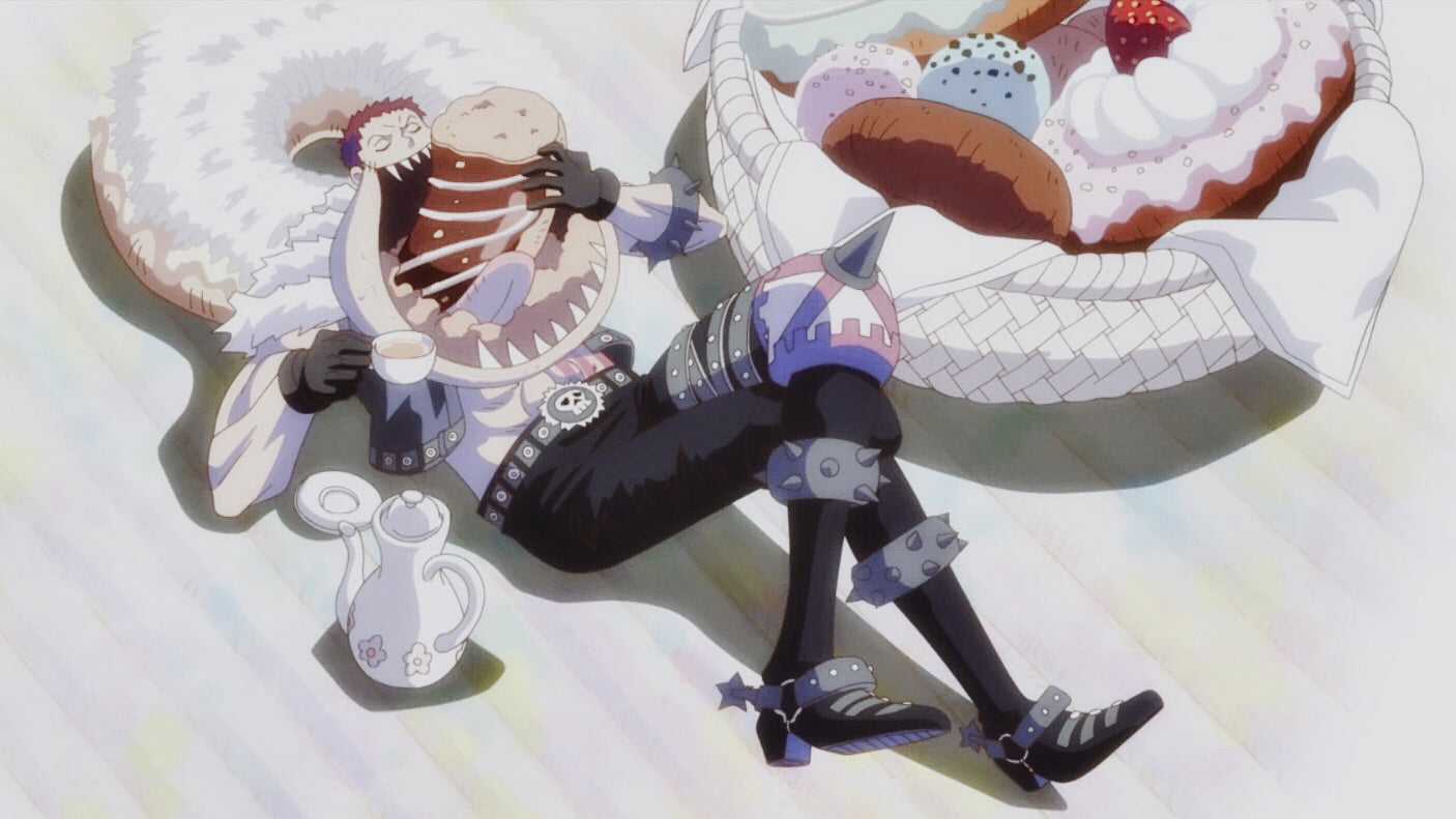Katakuri mangia le ciambelle intere