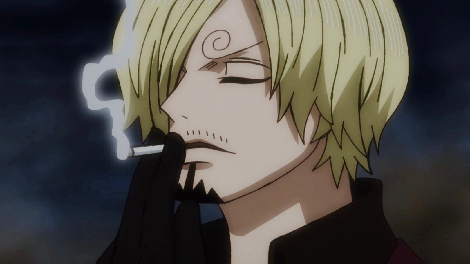 why does sanji from one piece smoke cigarettes