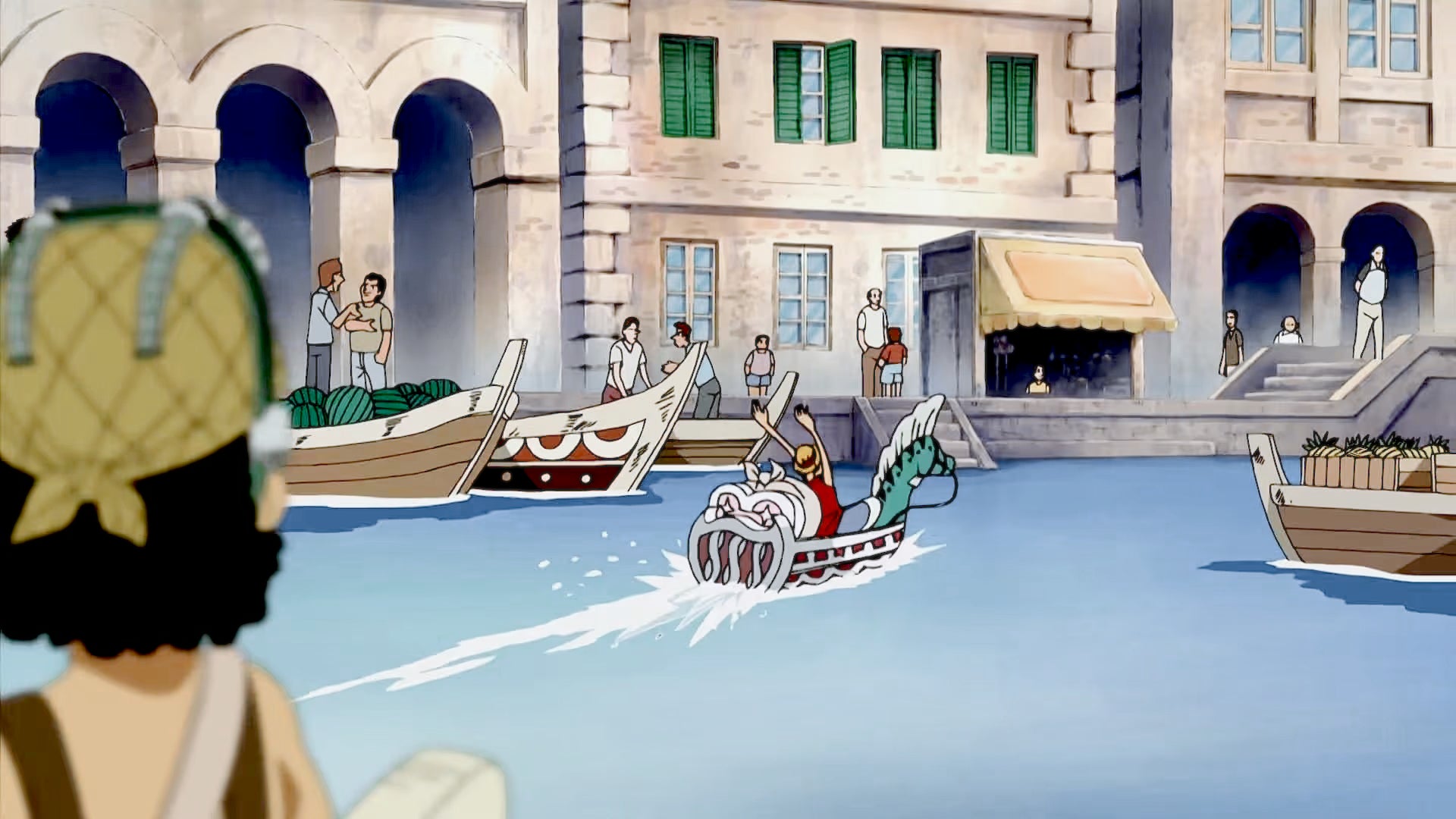 One Piece Water 7 Rufy Boat