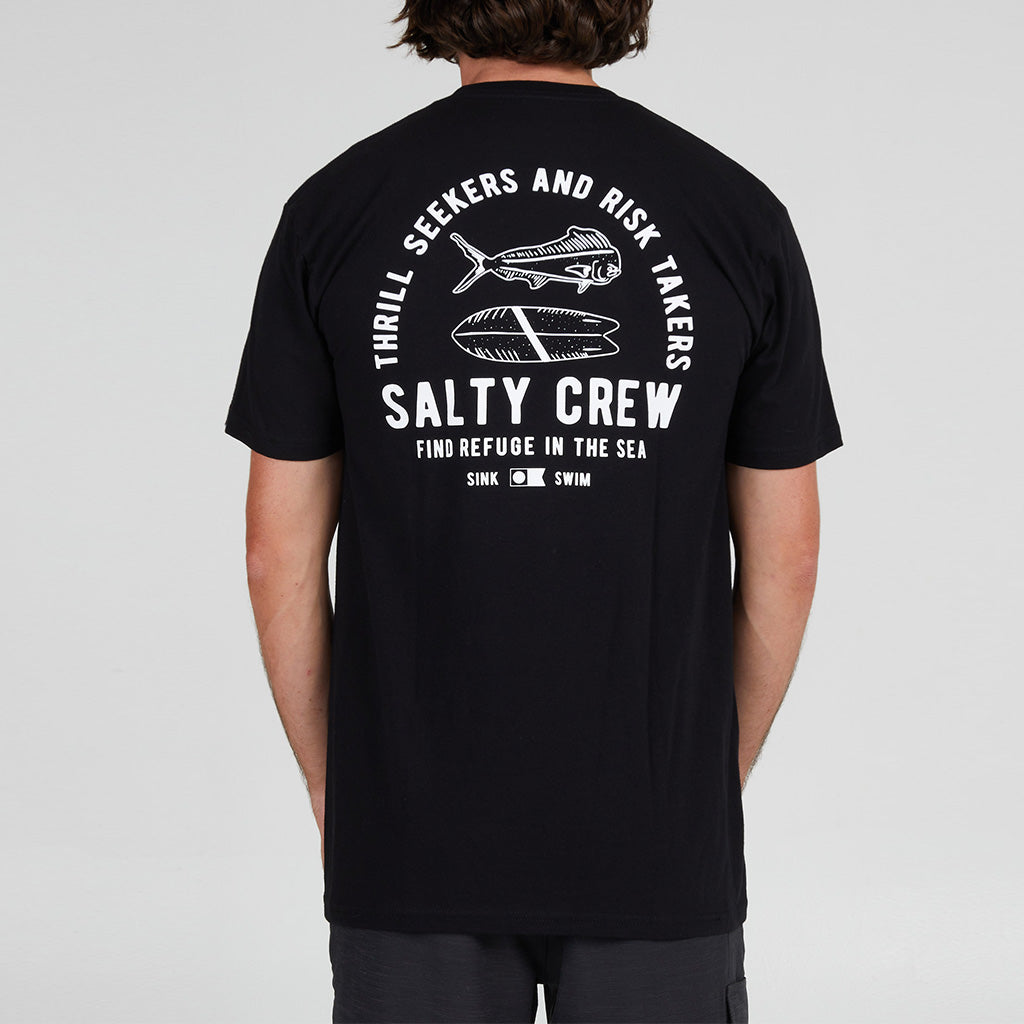 Salty Crew Mens In Fishing We Trust Premium S/S Tee - Navy Heather –  Seaside Surf Shop