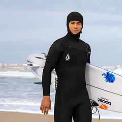 Hooded Modulator Wetsuit worn by surfer
