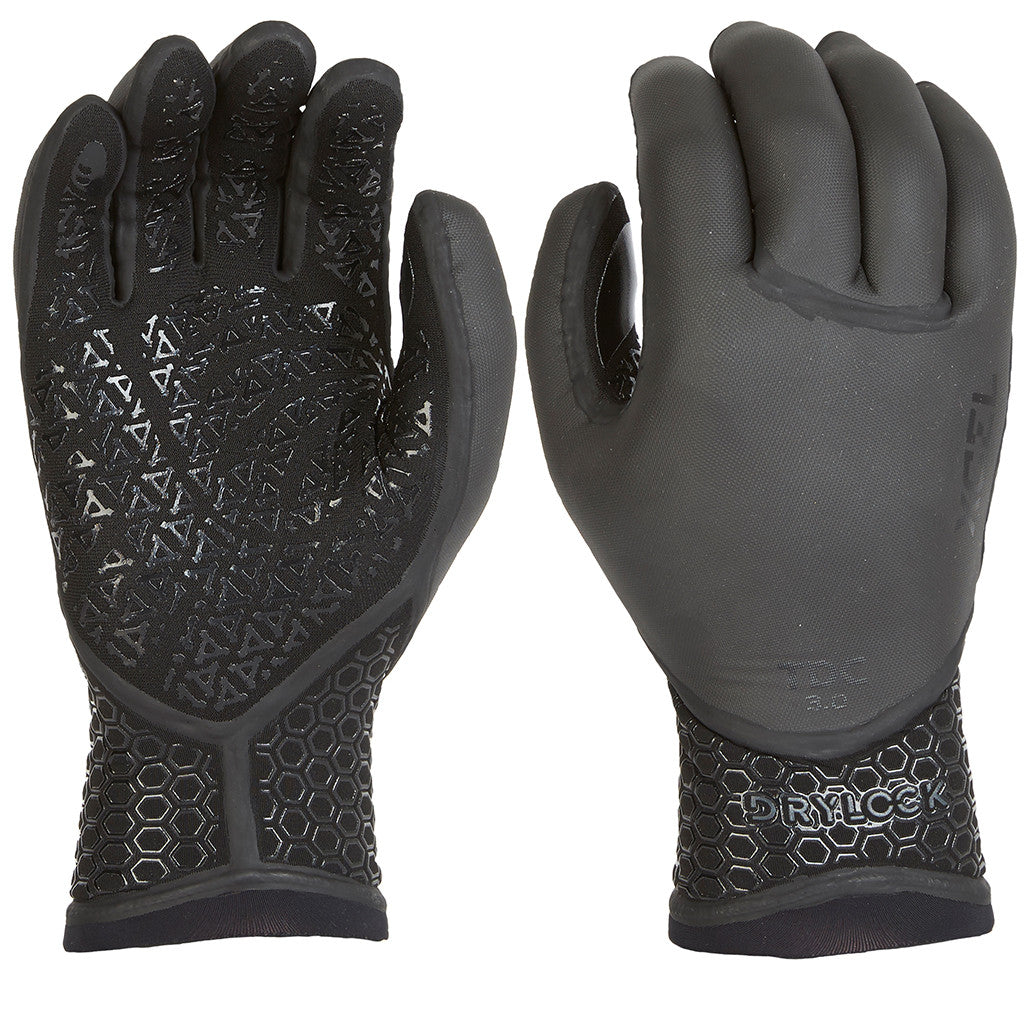 Volcom 3mm 5 Finger Men's Gloves, Black, Size XL