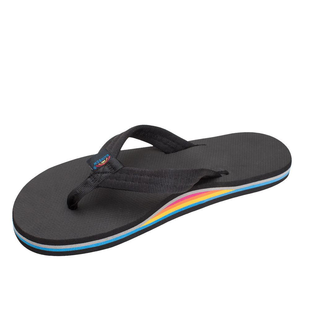rainbow sandals black womens