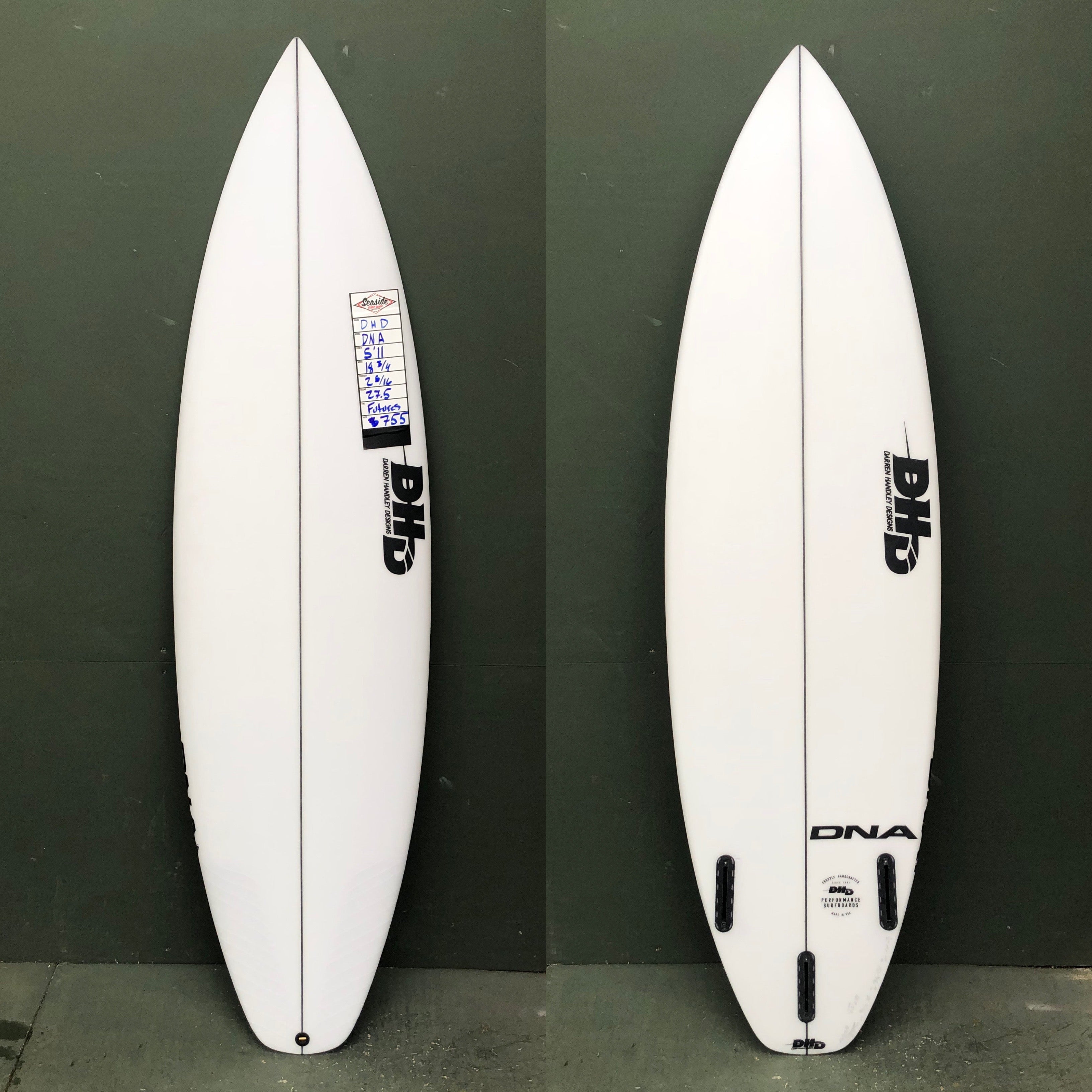 DHDサーフボード DNAモデル 5´10 DHD Surfboard-