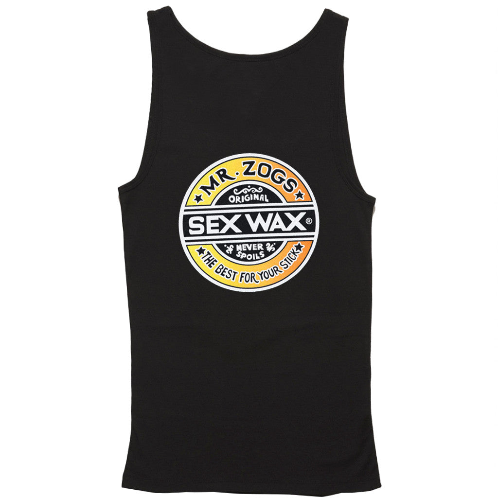 Mr Zogs Sex Wax Mens Fade Tanktop Black Seaside Surf Shop 8442