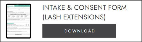 Lash Extension Intake & Consent Form - Free Download