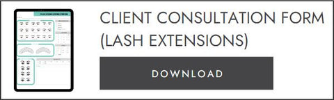 Client Consultation Form For Eyelash Extensions - Free Download