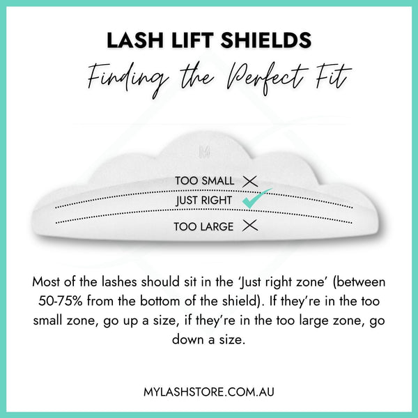 Finding the right size lash lift shield