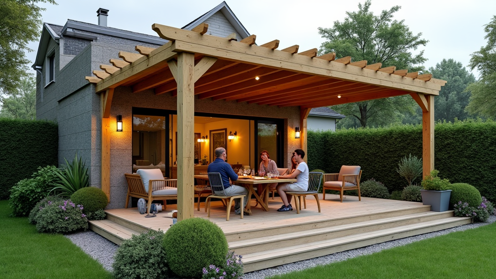 Espace extérieur pergola