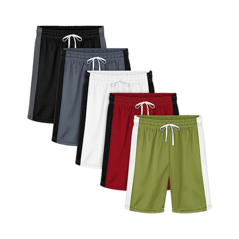  Resinta 5 Pack Boys' Mesh Athletic Shorts: