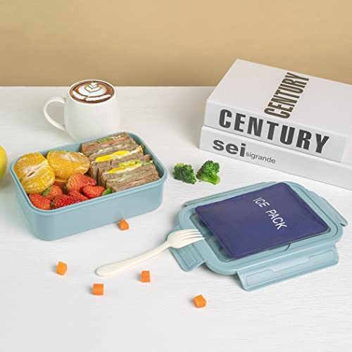 Puraville Stainless Steel Bento Lunch Box for Kids and Adults