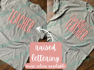 Teacher Assistant Teacher Puff 3D Shirt - Creations by Nicole
