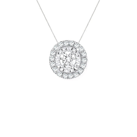 Diamond Halo Pendant